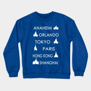 My Cities (White on Color) Crewneck Sweatshirt